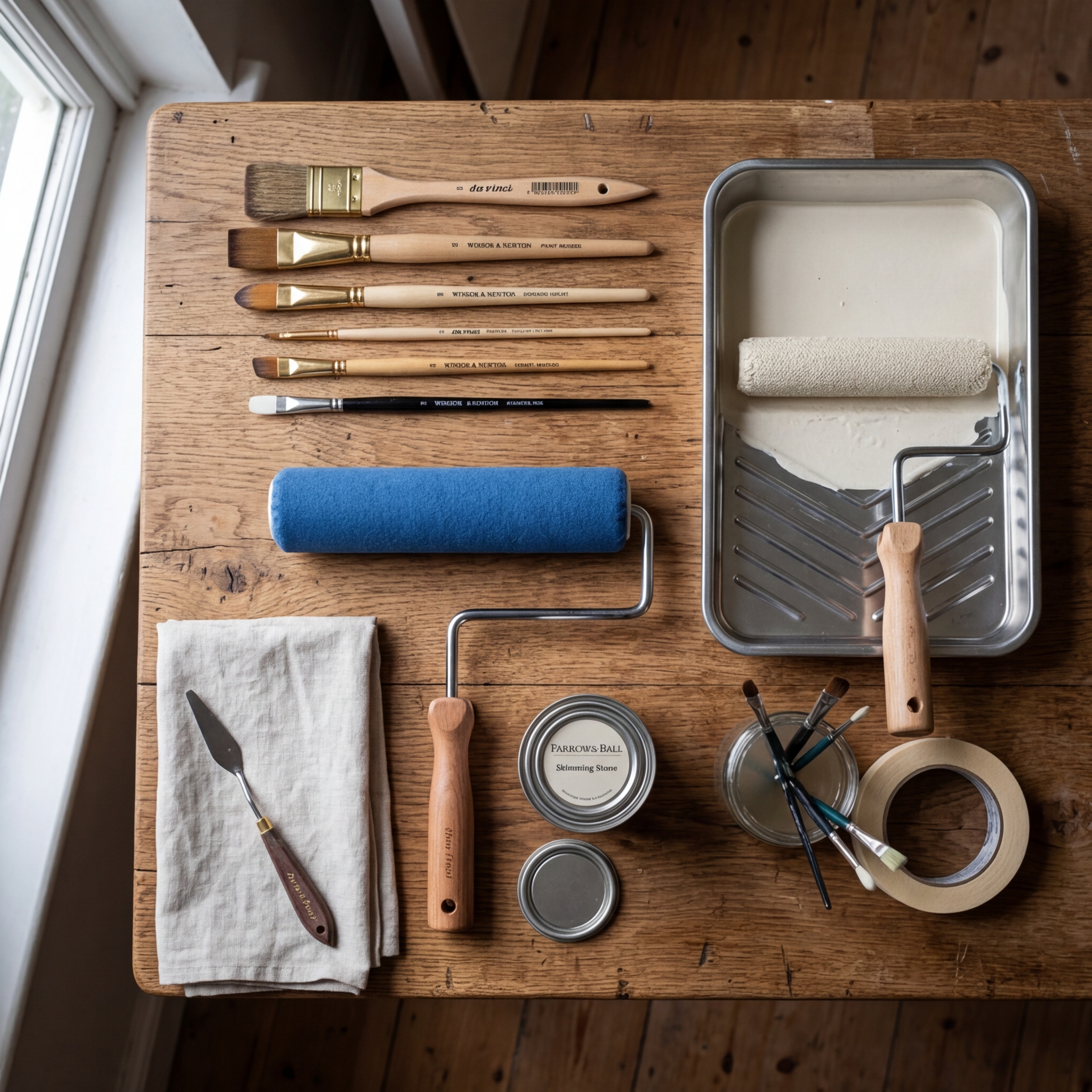 Painting Tools: Brush and Roller